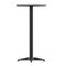 Flash Furniture 23.5 in L, 23.5 in W, 43.5 in H, Aluminum, Plastic, Stainless Steel Top, Black TLH-059B-BK-GG - alternate 9
